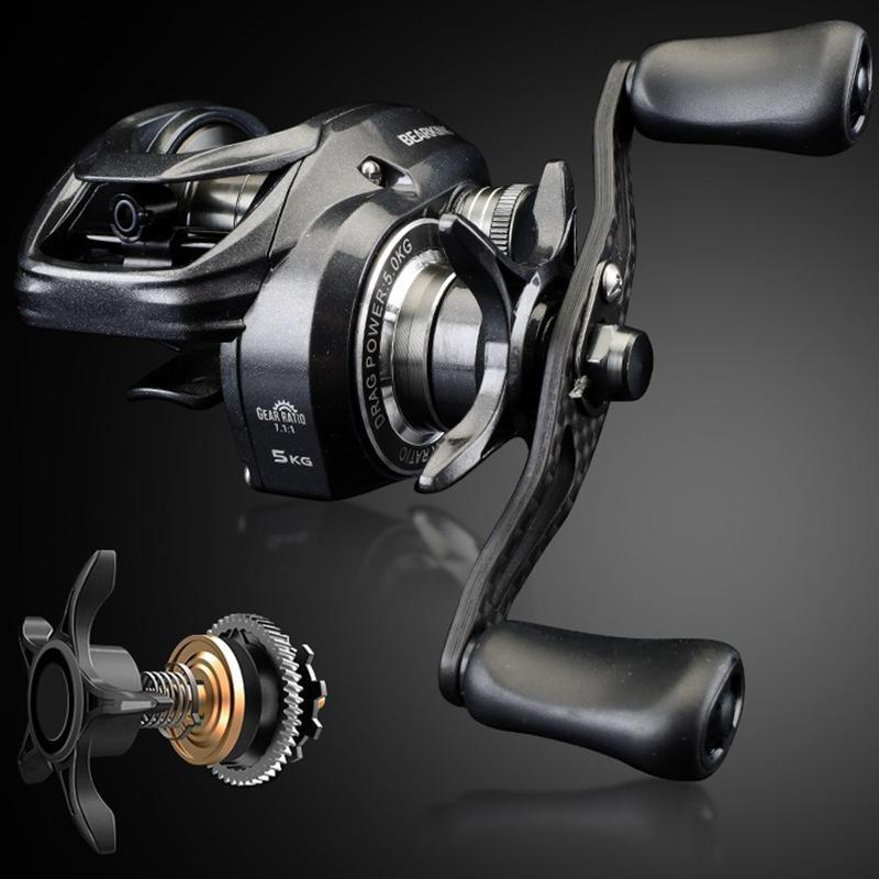 Mavllos YURI Light Baitcasting Reel  Drag Power 5KG Speed Ratio 5.2:1  Aluminum Spool Saltwater Freshwater Lure Bait Casting Reel Baitcasting Reel