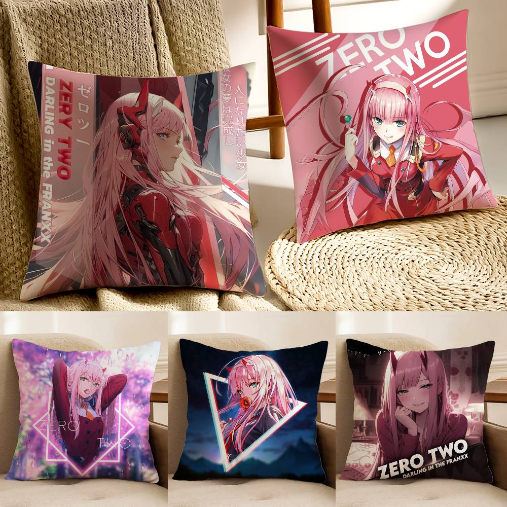 Z-Zero T-Two 002 Pillow Case Anti-dustmite Pillowcase Invisible Zipper Silky Sofa Cushion Cover