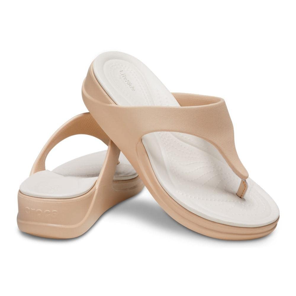 Crocs Crocs Monterey Wedge Flip Chai 22cm Women's Sandals, 2.0