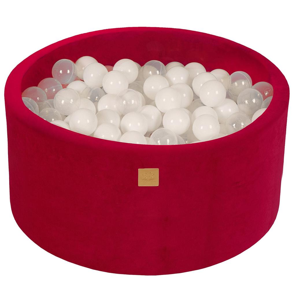 Round Ball Pit MeowBaby® Velvet, Magenta