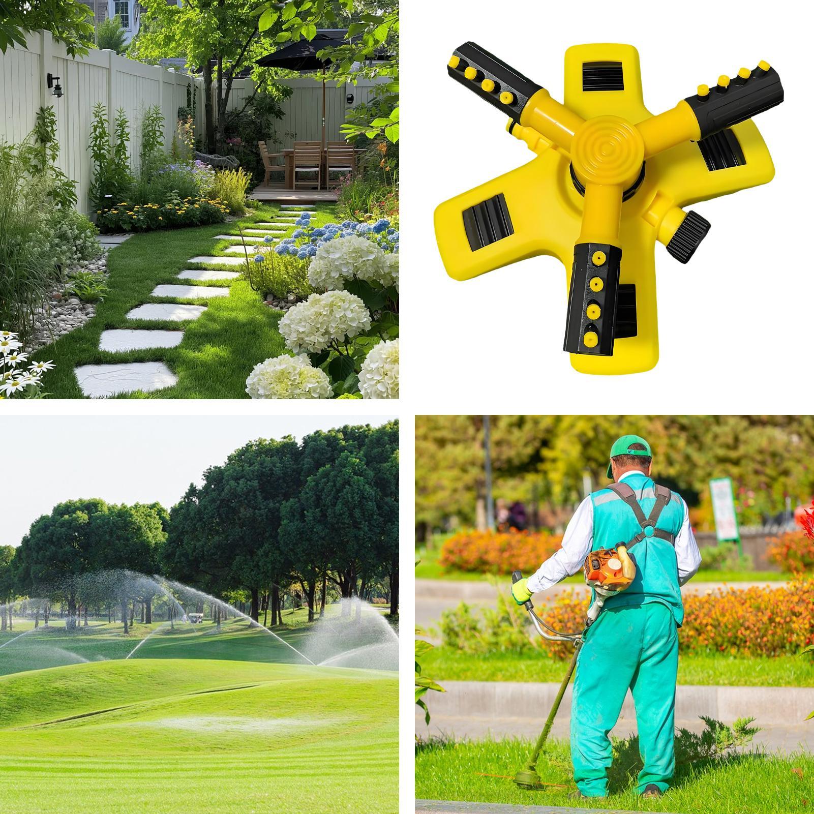 Lawn Sprinkler 360 Degree Automatic Rotating Water pipe set Yard Sprinkler Automatic Adjustable Spray Irrigation Accessories China Mainland