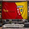 Wall Hanging Tapestry Custom Nameracing club de lens Pattern Personalized Printed Fabric Wall Decor