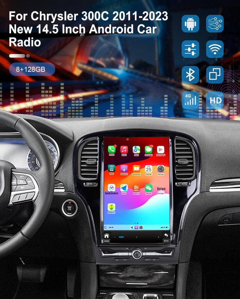 Chrysler 300C 14.5-Inch Giant Vertical Android Car Stereo with Navigation