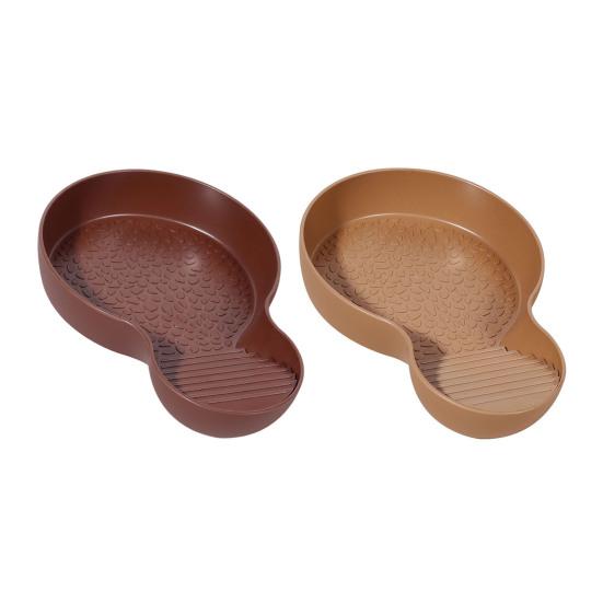 Reptile Bathing Pool Tortoise Food And Water Feeder Bowl with Ramp Reptile Feeding Dish Aquarium Ornament for Gecko Snake Turtle Bearded Dragon Lizard