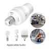 PIR Motion Sensor Lamp Holder E27 Smart Light Bulb Holder Adapter Auto on/Off Motion Light Socket for Porch Staircase Basement