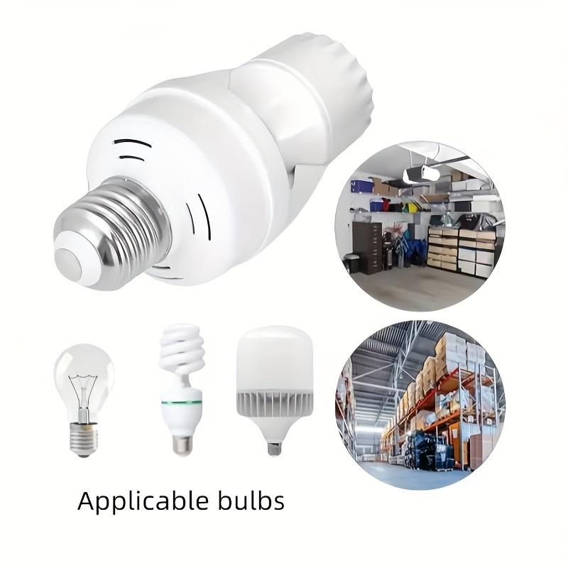 PIR Motion Sensor Lamp Holder E27 Smart Light Bulb Holder Adapter Auto on/Off Motion Light Socket for Porch Staircase Basement