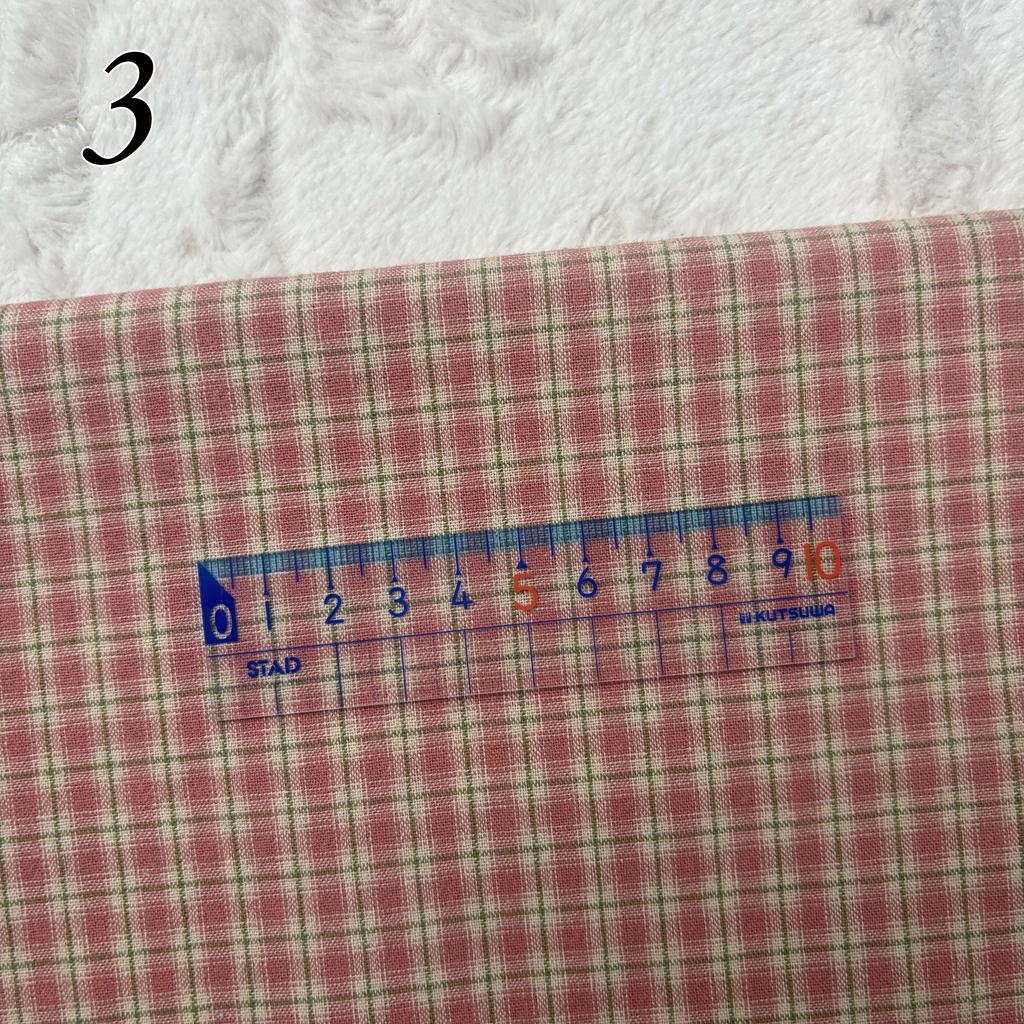 בד משבצות פסים 13 צבעים בד יפני צבוע בחוט בד DIY תפירה ידנית טלאים חבילת בד 100% כותנה