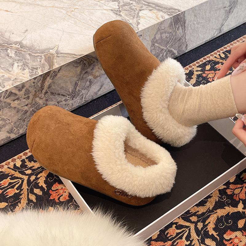 Women's Thick-soled Winter Lightweight One-step Warm Winter Padded Snow Boots Non-slip Wear Casual Sneakers Cotton Boots