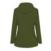 Women's Autumn and Winter Trench Coat Waterproof Women Rain Jacket Windproof Hooded Outdoor Plus Solid Raincoat