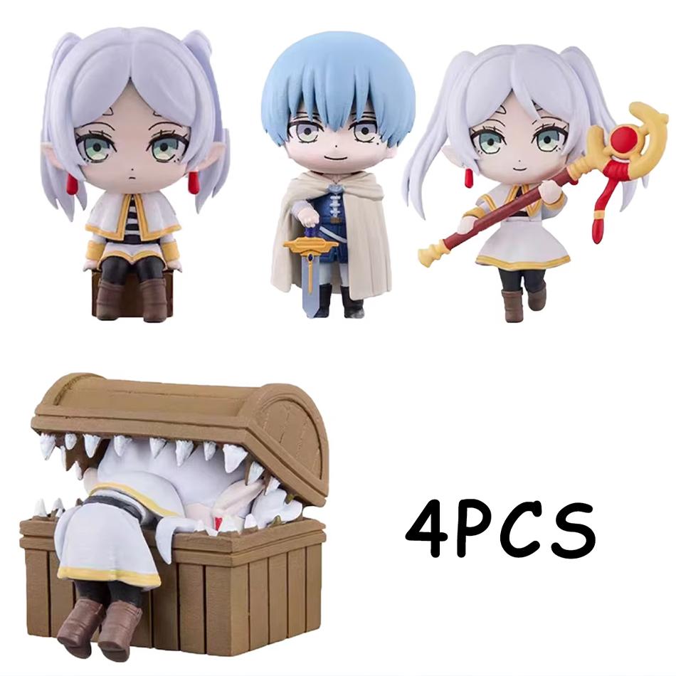 10CM 8 Stück/1Set Sousou no Frieren Figur Frieren Modell Spielzeug Stark Action Figur Fern Himmel Set Puppe PVC Schreibtisch Ornamente
