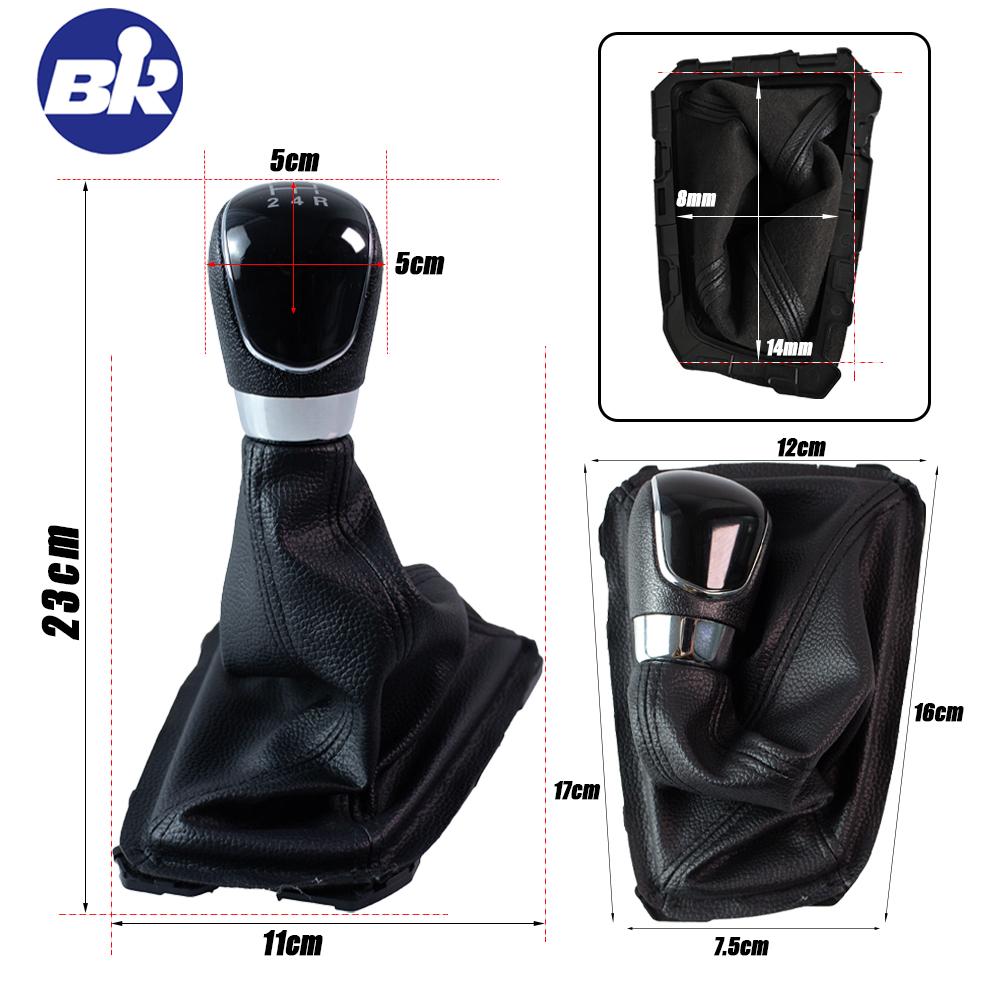 High-quality Manual Gear Shift Knob Car Accessories 5/6 Speed For Ford Focus 3 MK3 1.6 2012 2013 2014 2015 2016 Car Styling