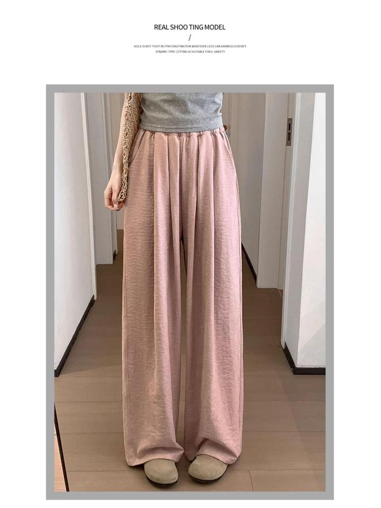 2025 Damen High Waist Locker Yamamoto Milchpuff Weitbein Sporthose