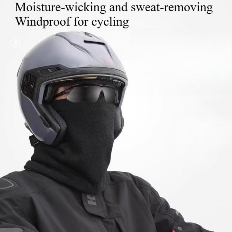 1PC Fleece Hat, Scarf Integrated, Men's and Women's Autumn and Winter Warm Neck Mask, Scarf, Windproof Cycling Cap