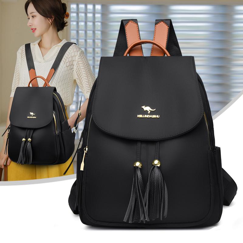 Fashion Bagpack Women High Quality Nylon Backpacks Female Big Travel Back Pack Large School Bags for Teenage Girls Shoulder Bag