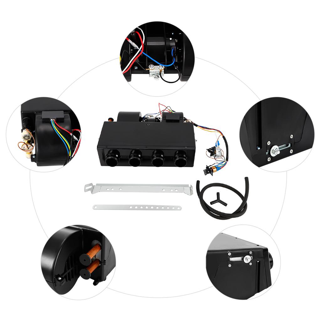 Direct Replacement Integrated Cooling and Heating Evaporator,3-speed 12V Temperature Regulating Device for Construction Vehicles