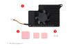Raspberry Pi 5 Cooling Fan with Heatsink and Thermal Pad