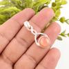 Peach Moonstone Gemstone Jewelry, 925 Solid Sterling Silver Pendant, Handmade Gorgeous Silver Pendant, For Wedding Gift