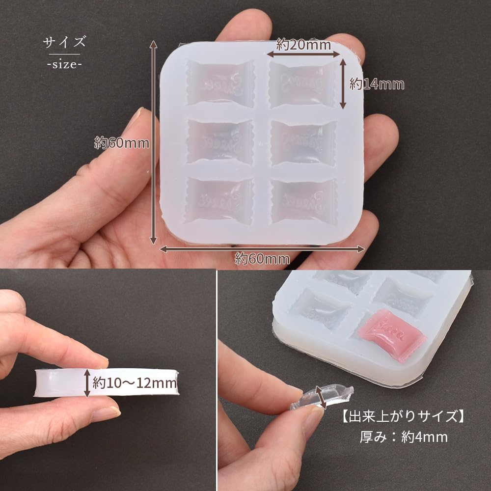 MYmama Silicone Mold for Candy and Sweets Keychains for Kids Bags,