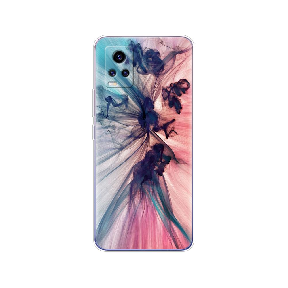 

Чехол для Vivo V20 SE, чехол для Vivo V20 2020, мягкий силиконовый чехол из ТПУ на заднюю панель телефона VivoV20 VivoV20SE V20SE V 20, 6,44 дюйма, чехол-бампер с цветком Vivo V20 SE