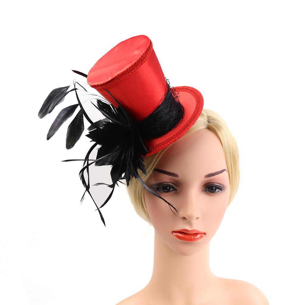 Vintage Fascinator Top Hat Wedding Bridal Woman Fancy Dress