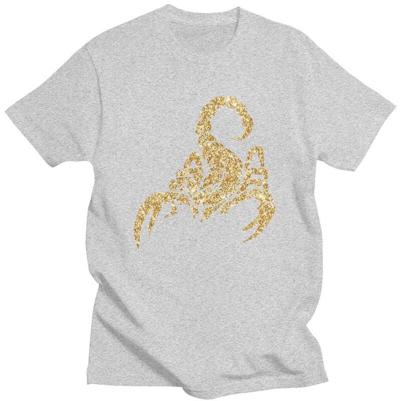 Sparkly Scorpion T Shirts 100 Cotton Tee Tops Summer Round Neck Tshirt Casual Short Sleeve Men Women Birthday Gift