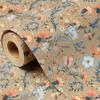 1 Roll Of Vintage Floral Butterfly Wrapping Paper Brown Kraft Paper Gift Wrapping Paper Suitable For Gift Boxes Birthdays Pre-Wedding Parties