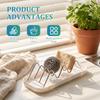 2Pcs New Self Draining Soap Dish Stainless Steel Soap Bar Organizer with Drip Tray Kitchen Drain Storage Rack Bathroom Accessory