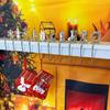 Christmas Fireplace Hooks for Hanging Stockings Metal No Glue Table Edge Hooks Decorative Quick Setup Holiday Home Decor Hooks