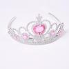 Fascia con Corona a Forma di Cuore in Plastica per Bambini per Festival, Compleanni e Feste - Accessorio per Capelli da Principessa