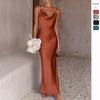 Women's Clothing 2026 Spring and Summer New Suspender Deep V-neck Slim Fit Urban Fashion Solid Color Dress