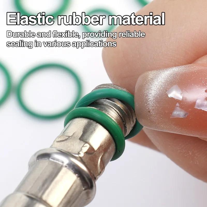 270Pcs Repairing O-Ring Seals Rubber Sealing Rings Compressor Seal Ring Car Set Air Conditioner Accessories Silicone Gasket