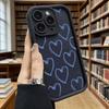 Blue Hand Drawn Heart Pattern Soft TPU Shockproof Case For Xiaomi Redmi Note 15 14 13 12 11 Pro Anti-Fall Protective Back Cover