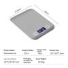 Rechargeable 3000G/0.1G Food Weighing Scale Digital Kitchen Scale Weight Grams Cooking Baking