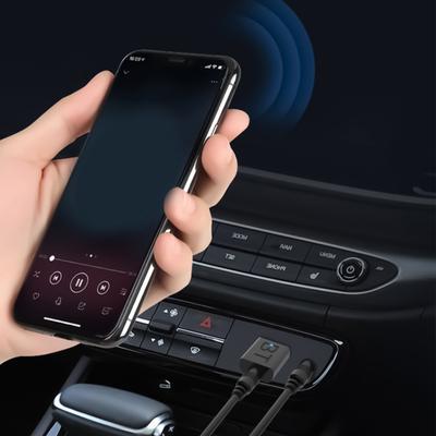 Bluetooth-compatible 5.3 Car Adapter Mini Stereo Transmitter Receiver for Wireless Audio In Car Home Stereo Systems