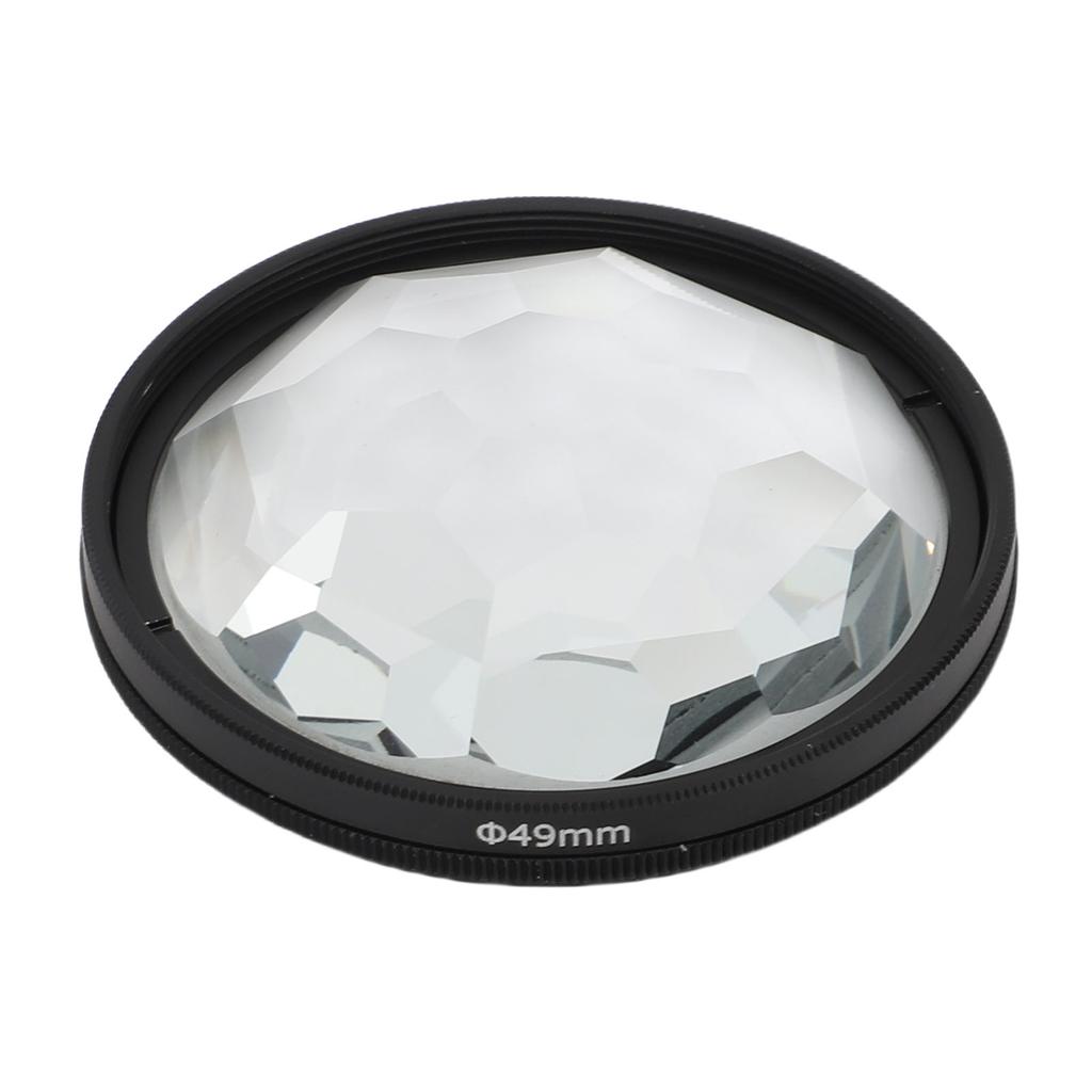 49mm Kaleidoscope Prism Lens Filter Optical Glass Camera Special Effect Filter for DSLR Mirrorless Cameras Photography