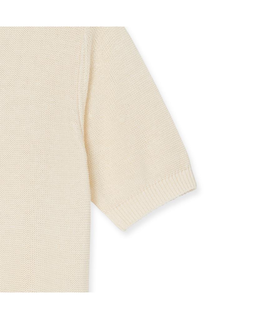 IOLO Cool Linen Half Crewneck_Ivory