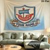 Benutzerdefinierte Name FC Hansa Rostock Gedruckte Wandteppich – Wandbehang für Schlafzimmer, Studentenwohnheime und Heimdekoration