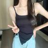 Basic Dress Womens Summer Offshoulder Tank Top With Tie Design For Casual Wear