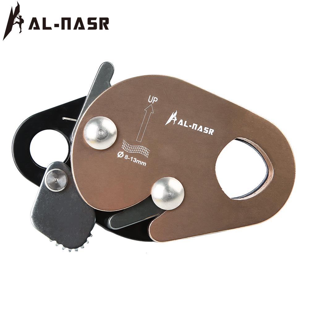 Alnas Self-Locking Rope Grabber: Outdoor Fall Protection & Climbing Tool.