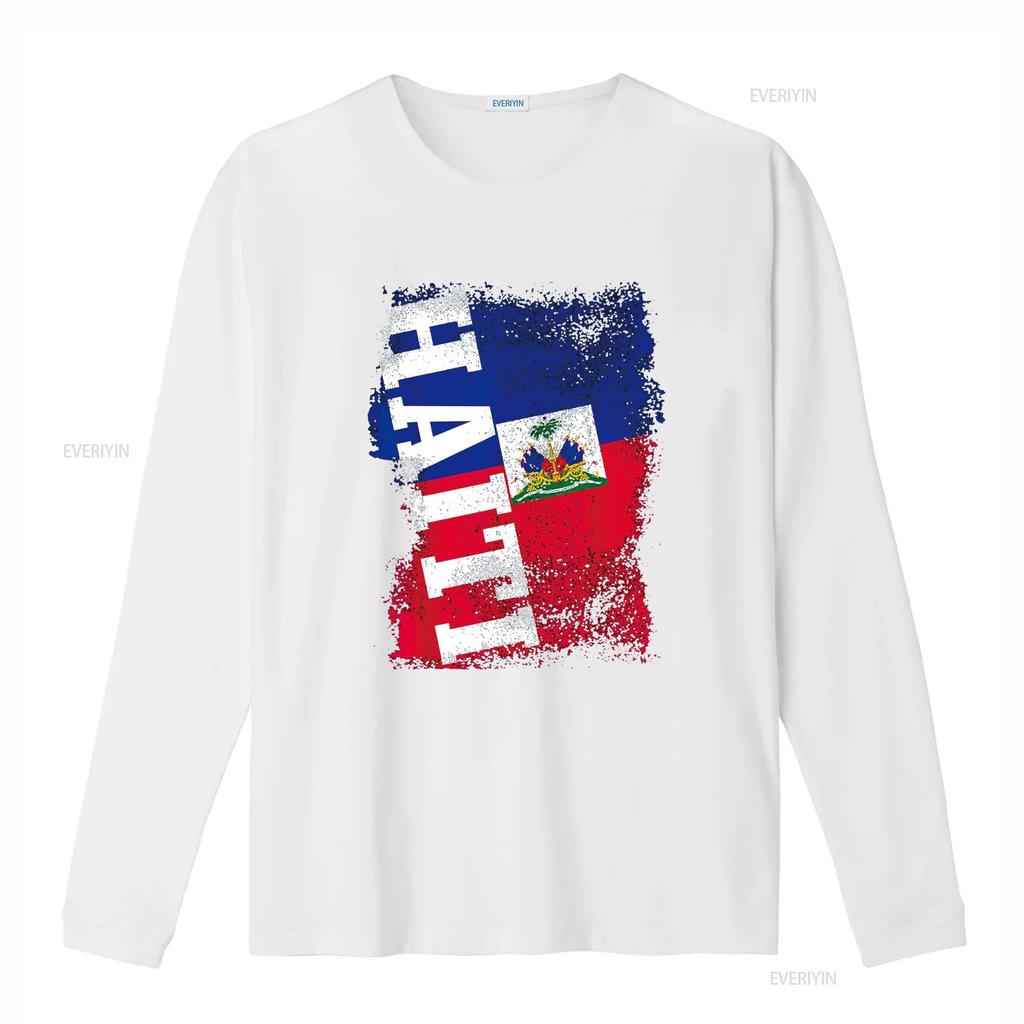 Haiti Flag Haitian Pride Vintage T Shirt Vintage Washed Graphic Streetwear Comfortable Top For Everyday Wear Casual