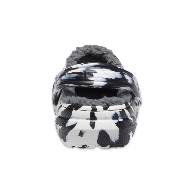 Crocs Classic Lined Clog Marbled - White Black Unisex Sneakers 207180-103