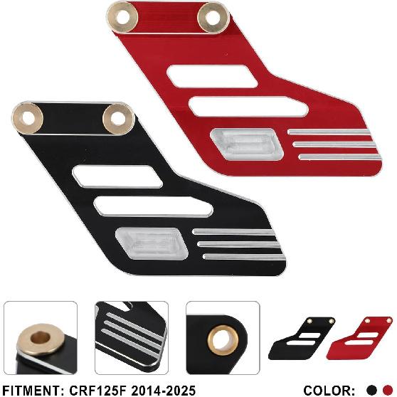Dirt Bike Chain Guide Guard Protector CNC for CRF 125F CRF125F CRF125FB Big Wheel 2019-2025 Black