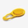 Multifunctional Plastic Egg Shell Peeler Yellow Topping Egg Slicer Shell Cracking Peeling Boiled Eggshell Perforator For Home