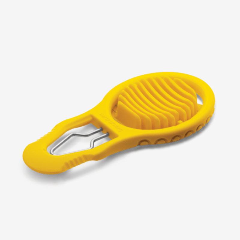 Multifunctional Plastic Egg Shell Peeler Yellow Topping Egg Slicer Shell Cracking Peeling Boiled Eggshell Perforator For Home