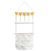 Durable Wooden Hair Bowknot Storage Rack Featuring Fabric Hook For Organizing Headbands Clips And Hair Accessories