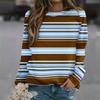 Felpa da Donna alla Moda Casual a Maniche Lunghe con Stampa Natalizia al Collo