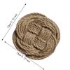 4pcs Braided Design Braided Coasters Woven Cotton Jute Cotton Coasters  For Home Use