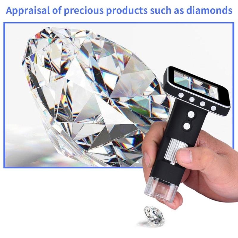 Tragbare digitale Lupe für Kinder mit 500-facher und 500-facher Zoomstufe, 3,5-Zoll-Display, ideal für die Entdeckung im Freien