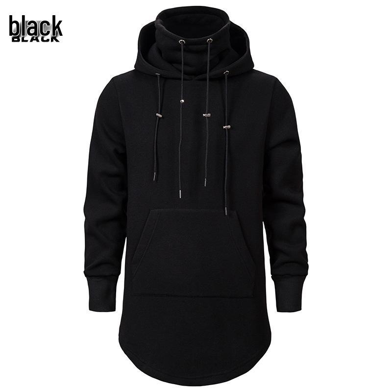 Trendige Dark System Mid-Length Hoodie-Jacke für Herren - XH12