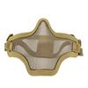 Half Face Guard Protective Steel Mesh Cool Design 54 To 62cm Head Cover for Outdoor Activities
